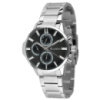 Чоловічий наручний годинник Guardo 012723-2 Silver-Black у класичному стилі з металевим браслетом
