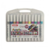 Набор акриловых маркеров 24 штук на водной основе в кейсе Acrylic Marker Y 04