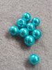 Бусины керамика/ 8 мм/ цена за 1 шт/ голубой