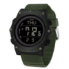 Тактичний чоловічий годинник Sanda 2159 Black-Green з електронним циферблатом та водонепроникністю 5 ATM