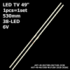 LED підсвітка Samsung TV 49« JLE490K2330-408BS-R7P-M-HF CY-NN049HGLV2V CY-CN049HGLV1H CY-NN049HGEV2H 1шт.