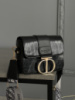 Леді Dior мини рептилія чорний