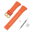 Ремінець для Casio G-Shock GA-100/110/120/700 Orange GD полімерний помаранчевий (1051-1109)