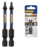 Бита IMPACT PRO 1/4«/57мм TX10 2шт, IRWIN