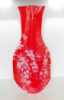 Ваза поліетиленова, складана червона, квітка 27 см