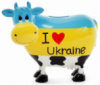 Копилка-коровка «I love Ukraine» 16.5х9х14см керамическая