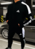 Зимний спортивный костюм Adidas Черный На флисе