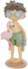 Декоративная статуэтка «Мальчик с Фламинго» 7.5х6.5х18см, полистоун