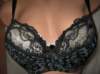 Бюстгальтер Diorella 62805 чорний з мереживом напівм'яка чашка D