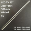 LED підсвітка TV 55« 64-led 6V 596mm YLS_HRN55_7020_REV2 YLS_HAN55_7020_REV KD-55X8500C 75.P3F12G001 1шт.