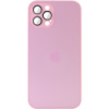 Чохол для Apple iPhone 12 Pro (6.1«») - TPU+Glass Sapphire matte case Chanel Pink - купити в SmartEra.ua