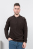 Чоловічий темно-коричневий светр