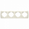 Рамка VIKO 4-я горизонтальная кремовая