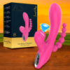Вібратор для 3 задоволення з вакуумним стимулятором Sweet Play «A3» Erospace