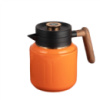 Чайник-термос 1 л із заварником та датчиком температури, помаранчевий