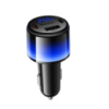 Автомобільний зарядний пристрій HOCO Z69B Vivido PD57W(2C1A) car charger with digital display Black (6942007681582)