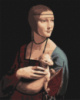 Набір для розпису по номерах. «Пані з горностаєм © Леонардо да Вінчі» 40х50см