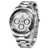 Чоловічий годинник Benyar BY-5169 Silver-White зі сталевим браслетом, хронографом та тахіметром