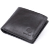 Портмоне вертикальне з круглим магнітом на два відділення 711306 Чорне