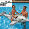 Детский надувной плотик Intex 58535 Дельфин, 175 х 66 см от 3 лет