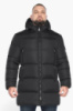 Куртка мужская Braggart зимняя удлиненная с капюшоном - 63957 чёрный цвет