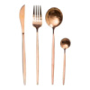 Набор столовых приборов 24 предмета набор ложек вилок и ножей на 6 персон Бронзовый HP-20-44