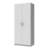 Шкаф распашной для одежды Doros Кен 90х52х210 см Белый/Бетон (DRS-011187)