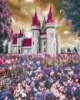 Картина за номерами «Замок у польових квітах» 40х50см