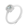 Серебряное кольцо CatalogSilver с топазом Лондон Блю 0.333ct, вес изделия 2,21 гр (2187639) 17.5 размер