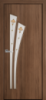 Міжкімнатні двері «Лілія» G 800, колір золота вільха з малюнком Р1 , ліві