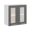 Кухонный модуль витрина Эверест Эко 600 дуб крафт белый/графит 60х30х58 см (DTM-071004)