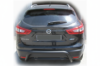 Задняя дуга AK007-2 Черная (нержавейка) для Nissan Qashqai 2014-2021 гг