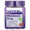 Мелатонін, 5 мг, Зі Смаком Полуниці, Natrol, 90 жувальних таблеток