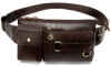 Поясна cумка чоловіча Vintage 14897 Коричнева