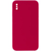 Чохол Silicone Case Square Full Camera Protective (AA) NOLOGO для Apple iPhone X / XS (5.8«)