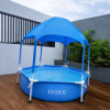 Intex 28209 (Діаметр 183 x Висота 38см) Каркасний басейн Steel Pro Frame Pool з тентом-парасолькою та душем. Intex 28209 (Діаметр 183 x Висота 38см) Каркасний басейн Steel Pro Frame Pool з тентом-парасолькою та душем.