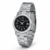 Жіночий годинник Casio LTP-V002D-1B класичний сталевий браслет з датою