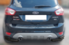 Задние двойные уголки AK003-double Черный (2 шт., нержавейка) для Ford Kuga 2008-2013 гг
