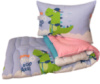 Ковдра лебедячий пух Крокодільчик 1.5-сп. + 1 подушка 50х70