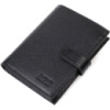 Портмоне для чоловіків з натуральної зернистої шкіри 722055 Чорний