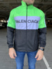Ветровка Balenciaga Logo Reflective Zip-Up Neon Green