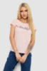 Футболка жіноча з принтом, колір персиковий, 244R2210-5