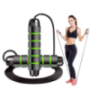 Скакалка,гимнастическая,скоростная для кроссфита с подшибниками,стальной трос длина 3 м, зелёная