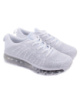 Жіночі біло-сірі кросівки на шнурівці