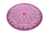 Килимок для йоги круглий Shakti Gol Print Amber 150 см фуксія