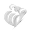 Серебряное кольцо CatalogSilver с фианитами, вес изделия 6,89 гр (2192046) 18 размер