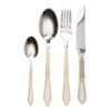 Набор столовых приборов золото на 6 персон комплект столовых приборов 24 предмета Серебро с золотом HP-20-64