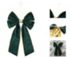 Игрушка на елку YES Бант 975078 16х28 см изумрудная