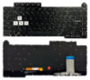 Клавіатура Asus ROG Strix G15 G513IR G513QC G513QE G513RC G513QM G513QY чорна без рамки Прямий Enter підсвітка Rainbow RGB PWR