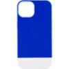 Чохол для Apple iPhone 13 - TPU+PC Bichromatic (Navy Blue / White) - купити в SmartEra.ua